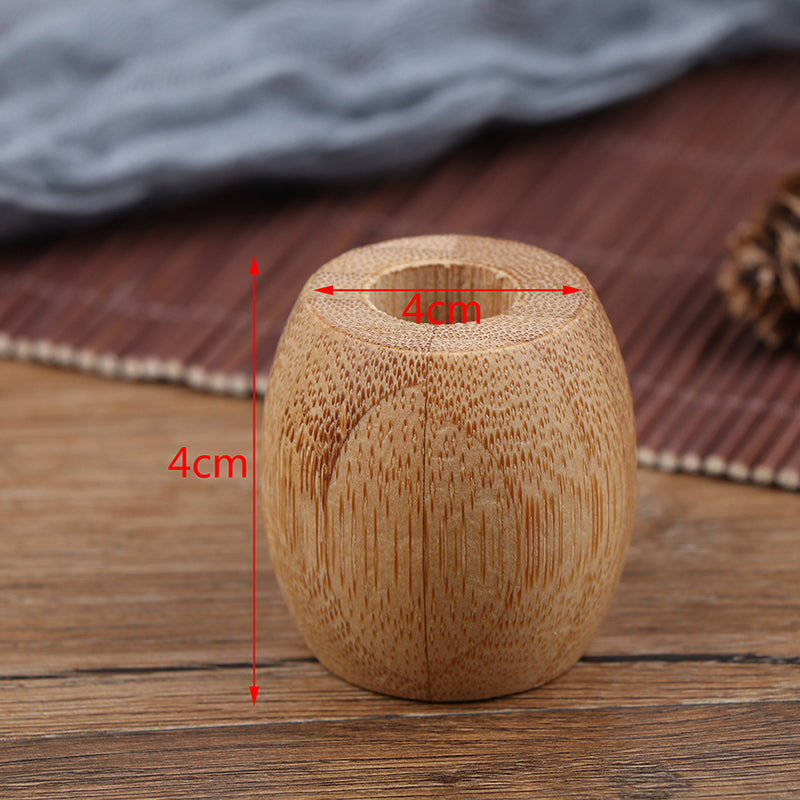 Soporte de bambú para cepillos de dientes