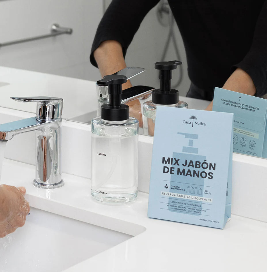 Jabón de manos mix aromas 4 recargas Casa Nativa