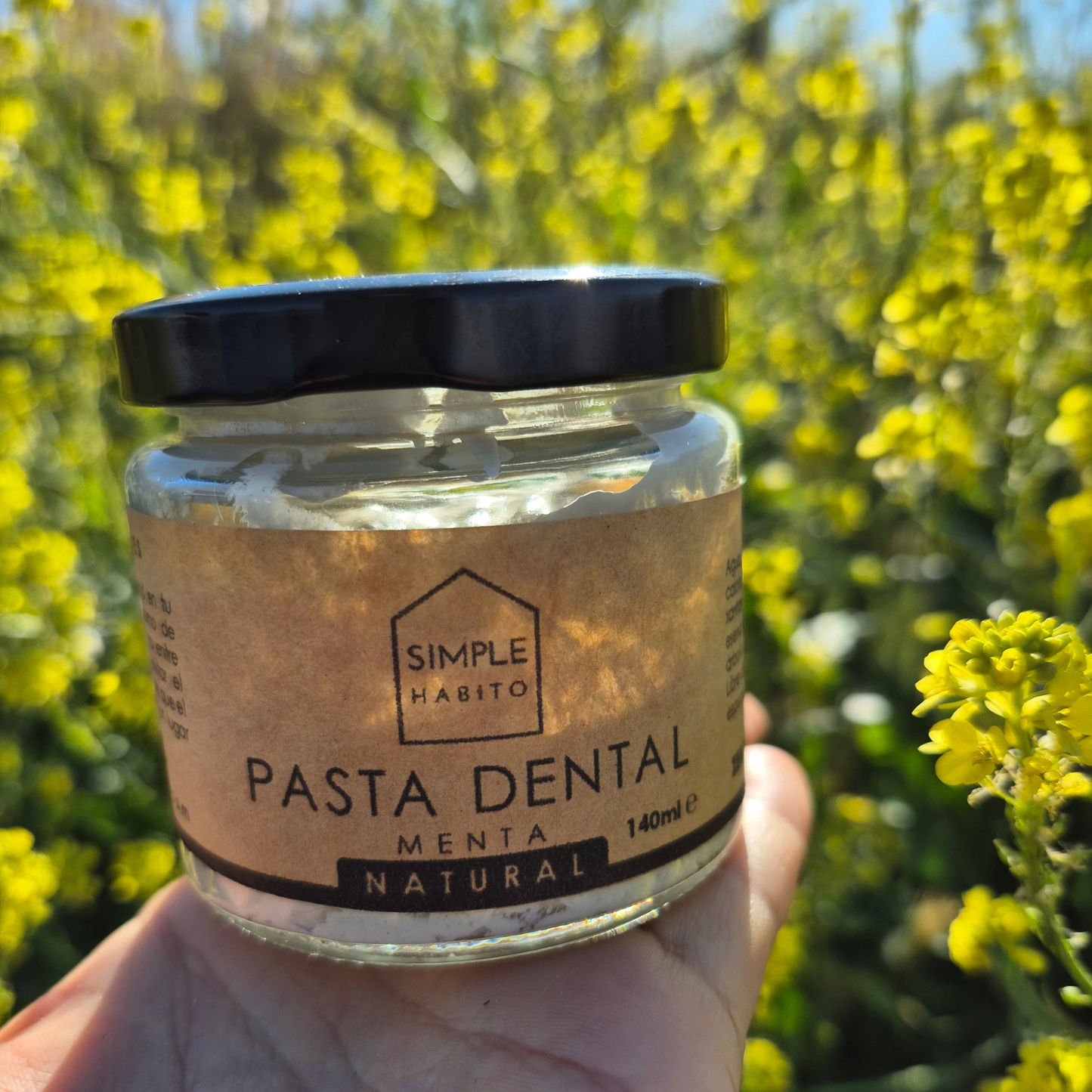 Pasta dental menta natural sin flúor 140ml