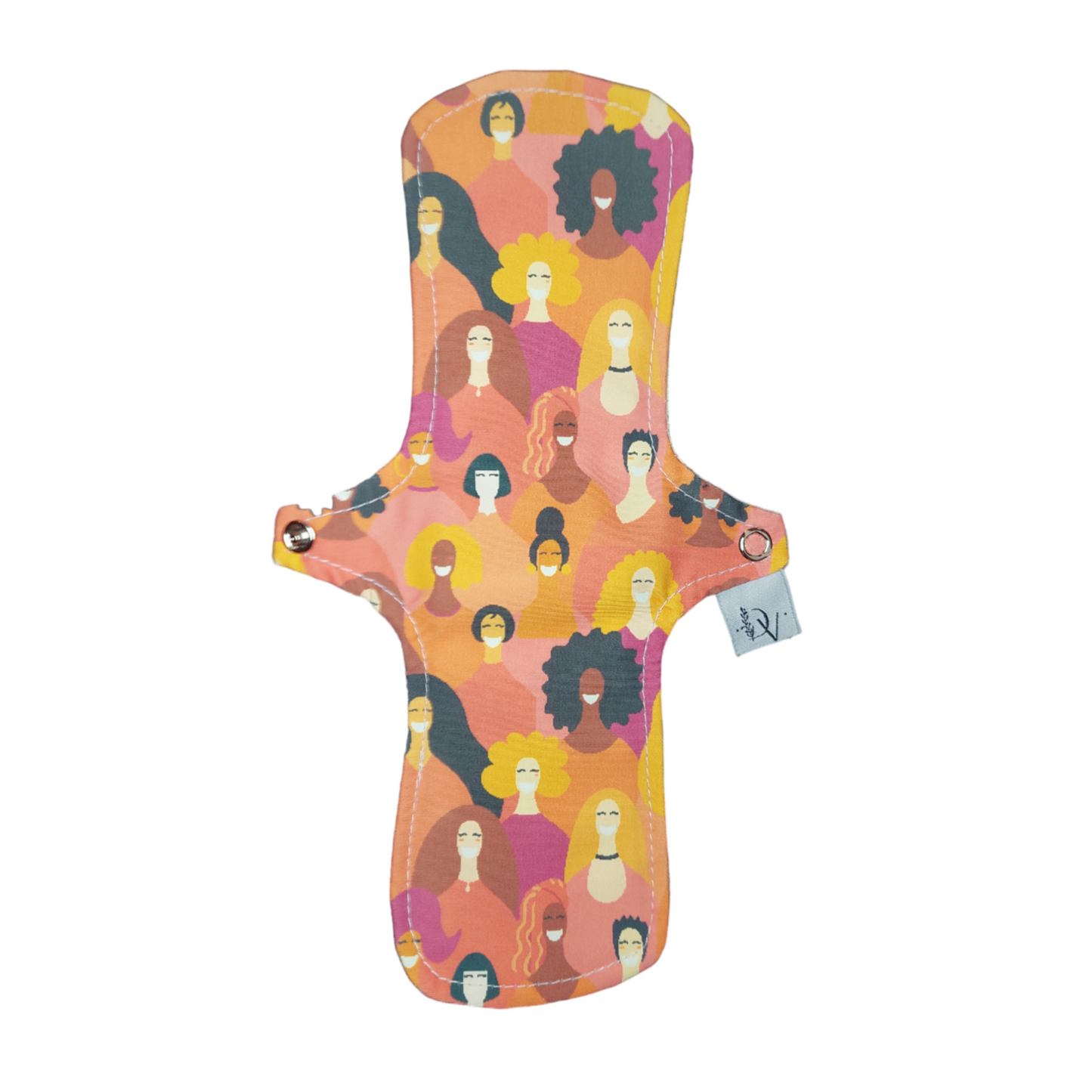Pack menstruación consciente: Toallita reutilizable nocturna + jabón textil + bolsa impermeable + cinta de colgar