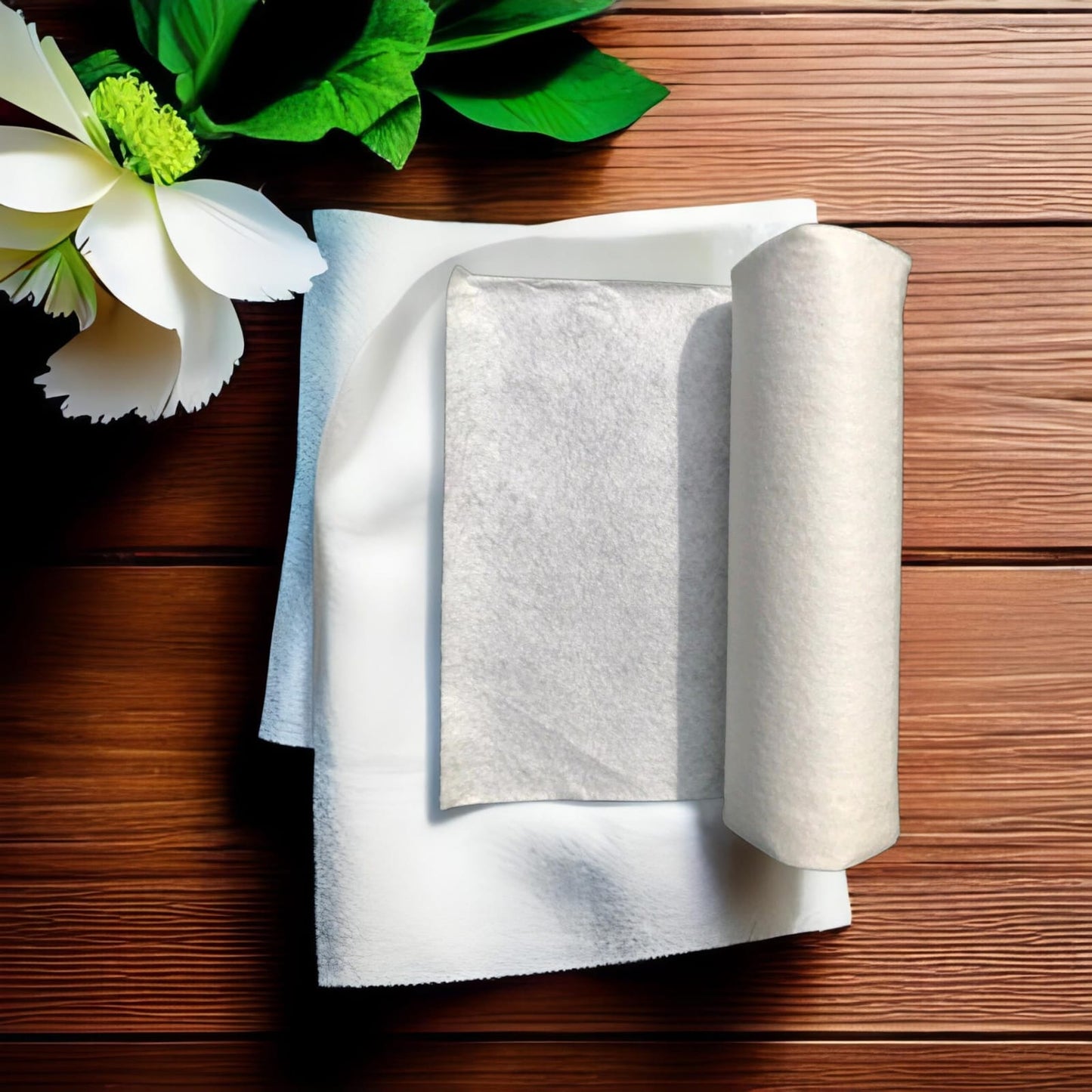 Toallas de papel re-usables de pulpa de bambú