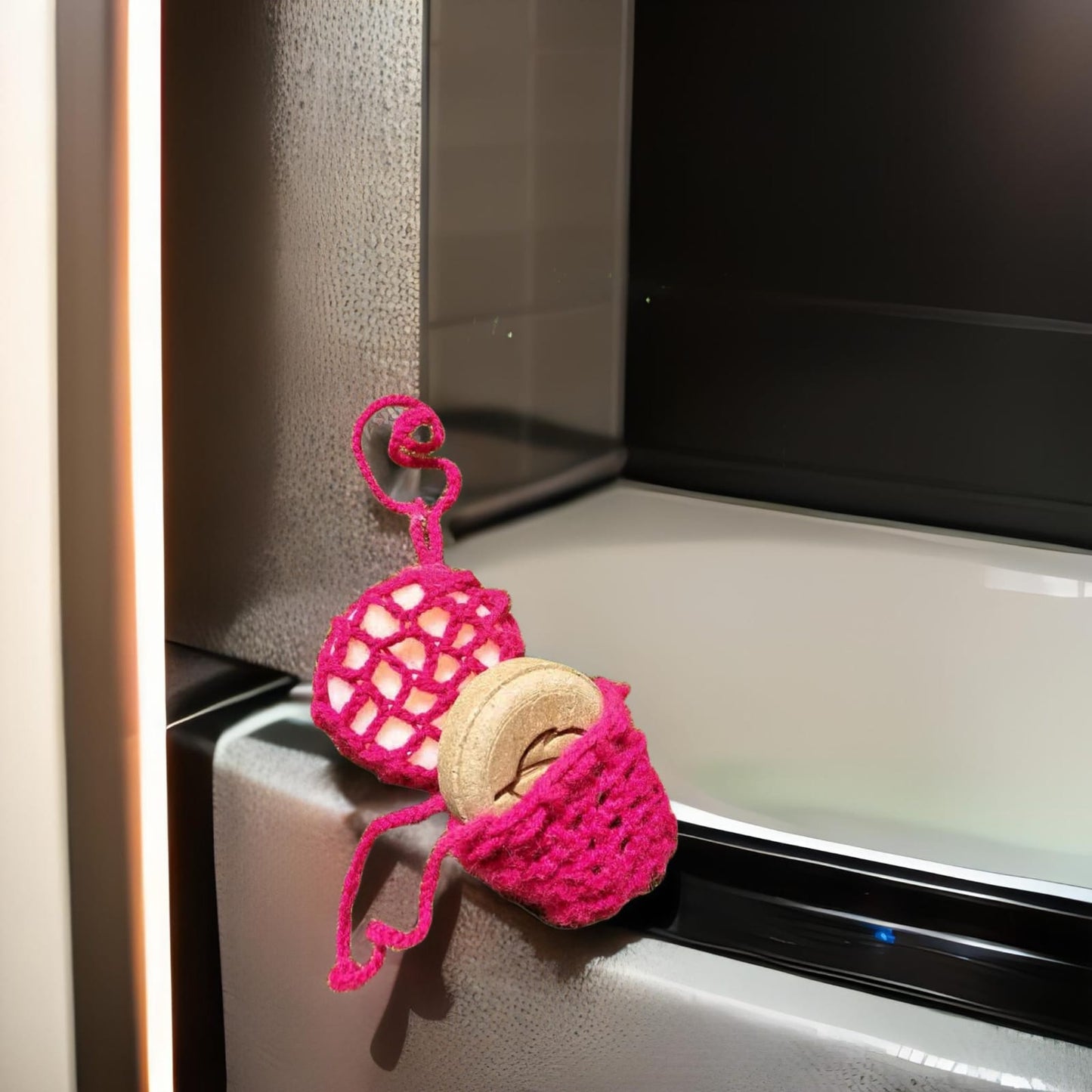 Bolsita para tus barritas de shampoo y acondicionador