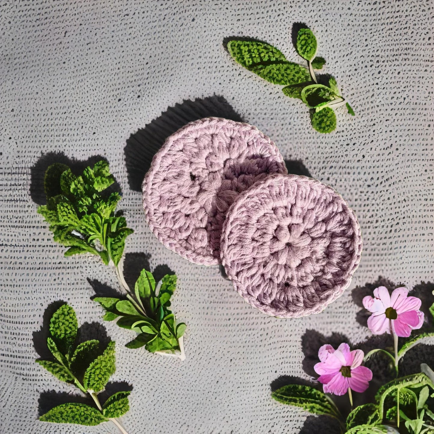 Pétalos desmaquillantes crochet