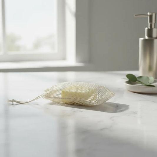Bolsita para tus barritas de shampoo y acondicionador