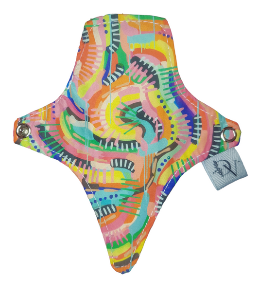 Toallita higiénica de tela reutilizable tipo colaless