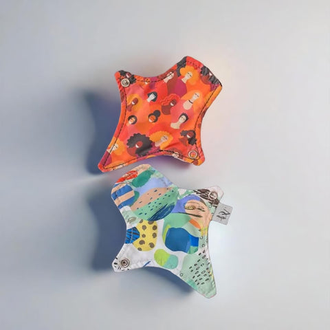 Toallita higiénica de tela reutilizable tipo colaless