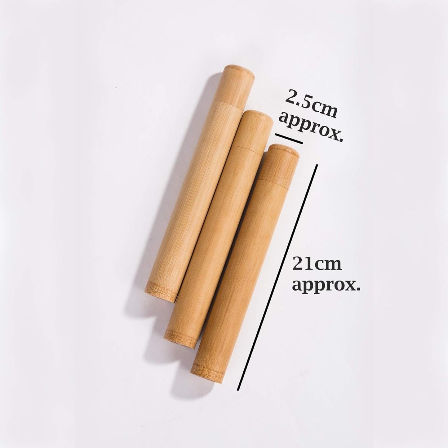 Estuche de bambú para cepillo de dientes