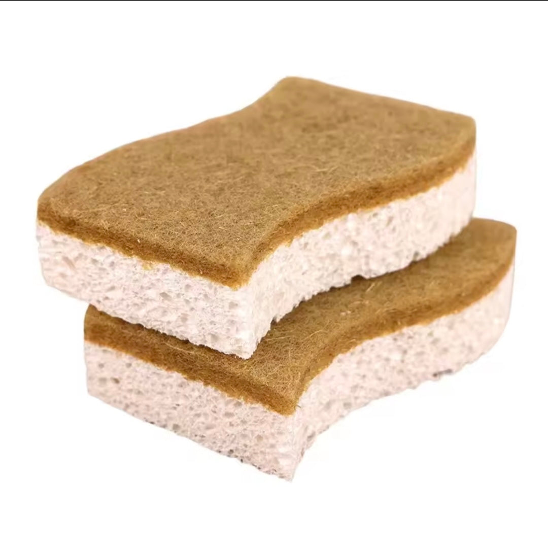 Esponja compostable de fibra de coco