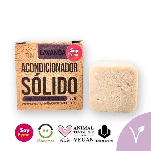 Acondicionador Sólido de Lavanda para Todo tipo de Cabello 40 g