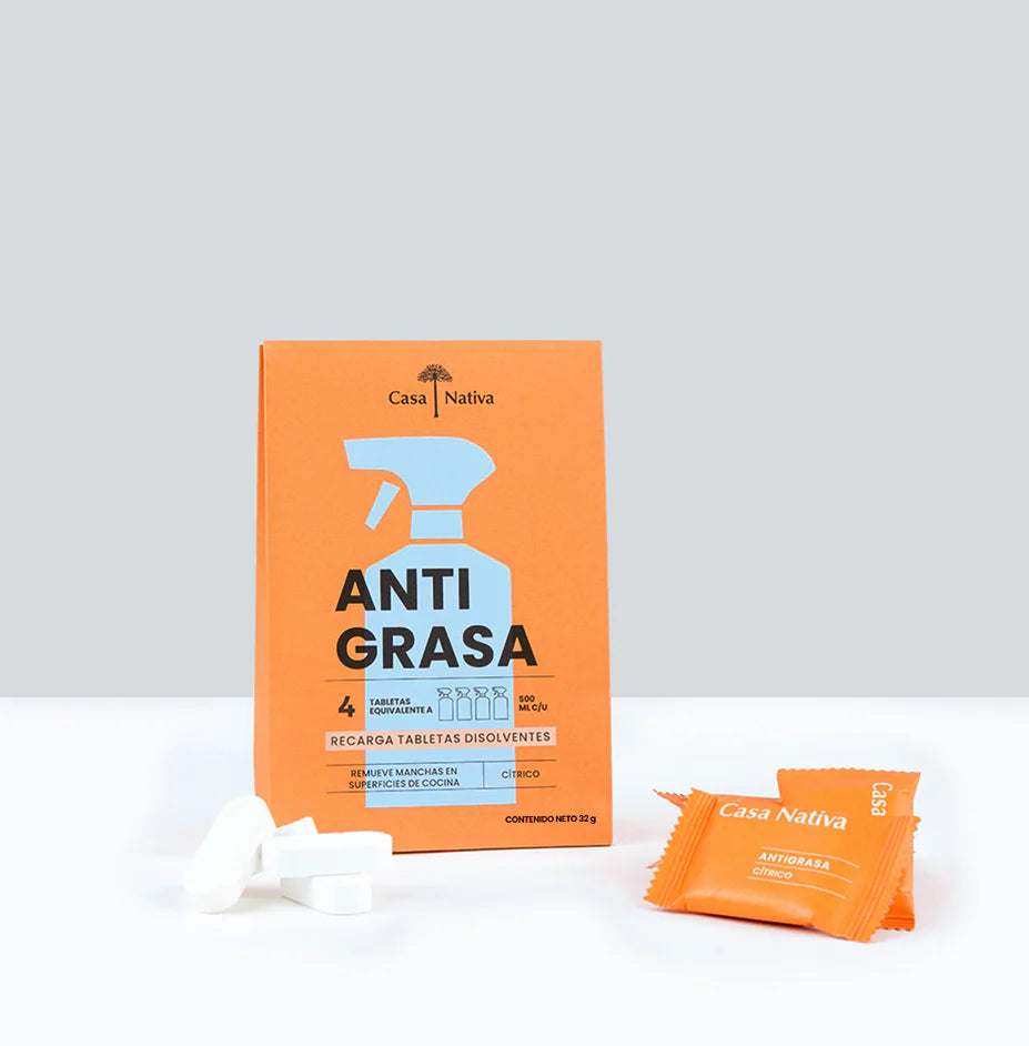 Antigrasa recargas tabletas disolventes