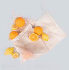 Bolsas reutilizables de algodón - 3 unidades