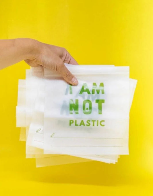 Bolsa Compostable I Am Not Plastic 18x17 Cm Ecológica