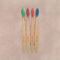Set de 4 cepillos de dientes ecológicos para niñ@s - para 1 año