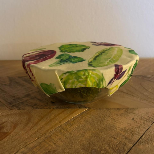 Tela encerada diseño verduras | Conserva tus alimentos sin plástico