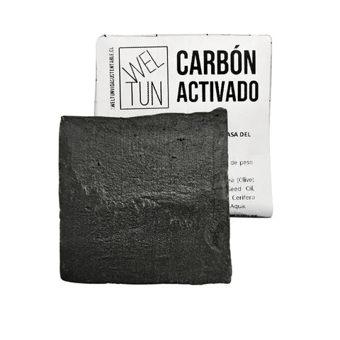 Jabón Facial de Carbón Activado 110 g | Cuidado Facial Natural y Vegano