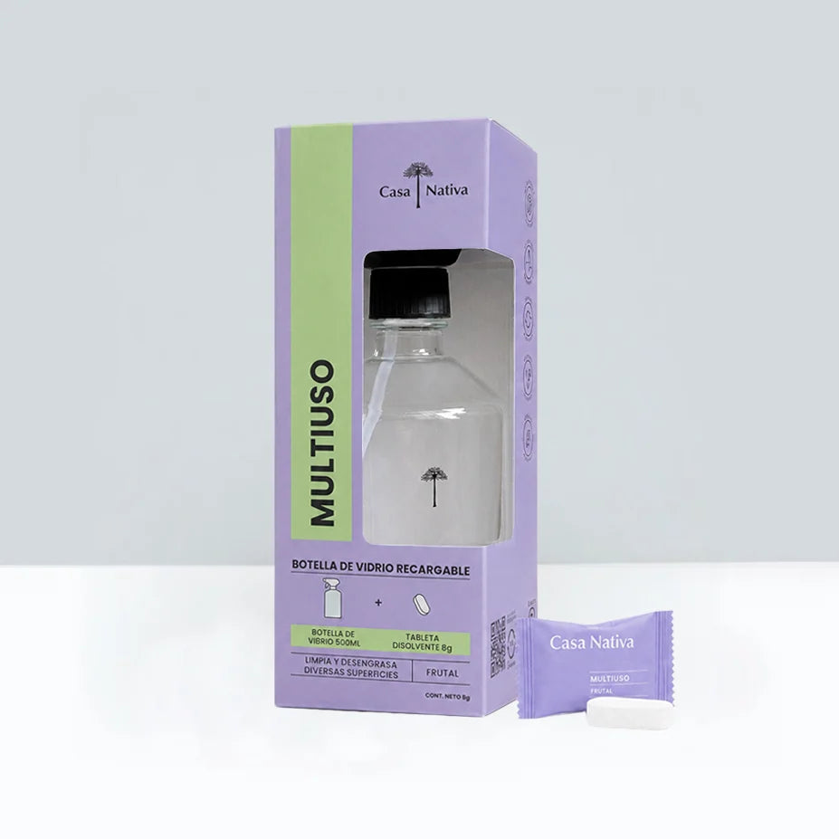Limpiador Multiuso Botella + Tableta Casa Nativa