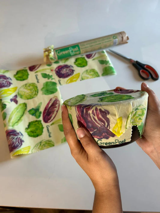 Tela encerada diseño verduras | Conserva tus alimentos sin plástico