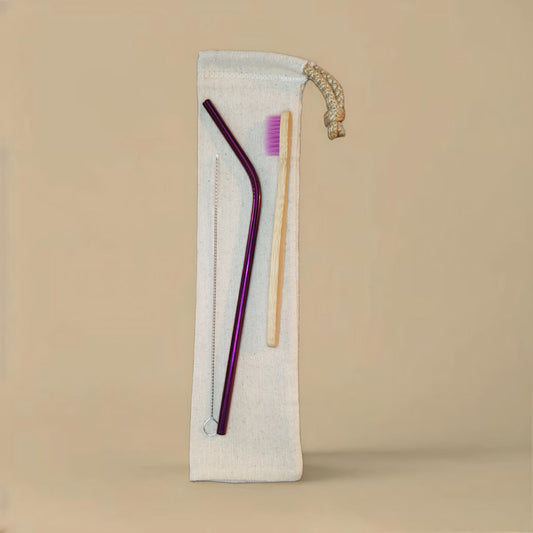 Pack Eco Infantil: Bombilla Reutilizable + Cepillo de Dientes de Bambú para peques