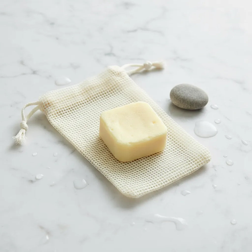 Bolsita para tus barritas de shampoo y acondicionador