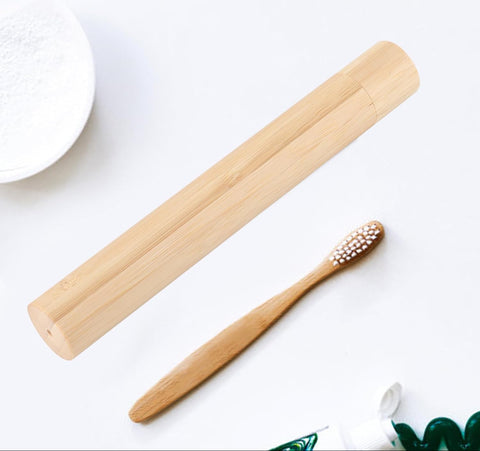 BambuKids: Estuche de bambú + cepillo de dientes niñ@