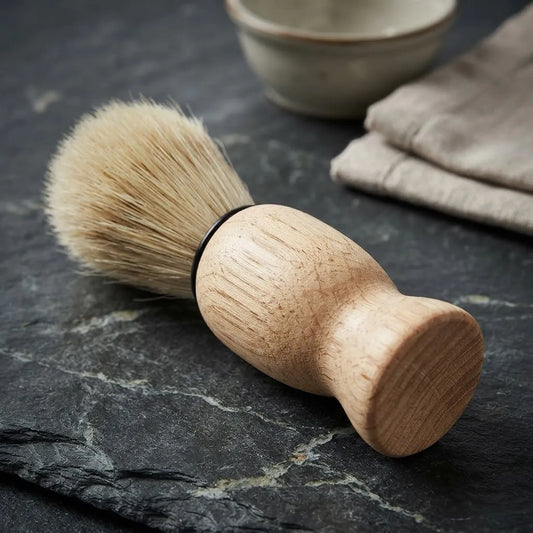 Hisopo para afeitar de madera