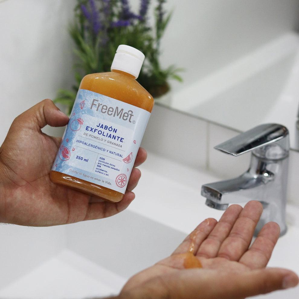 Jabón Exfoliante Natural Y Ecológico 250 Ml Freemet