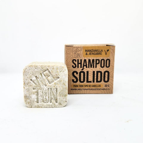 Shampoo Sólido de Manzanilla para Todo Tipo de Cabello 60g