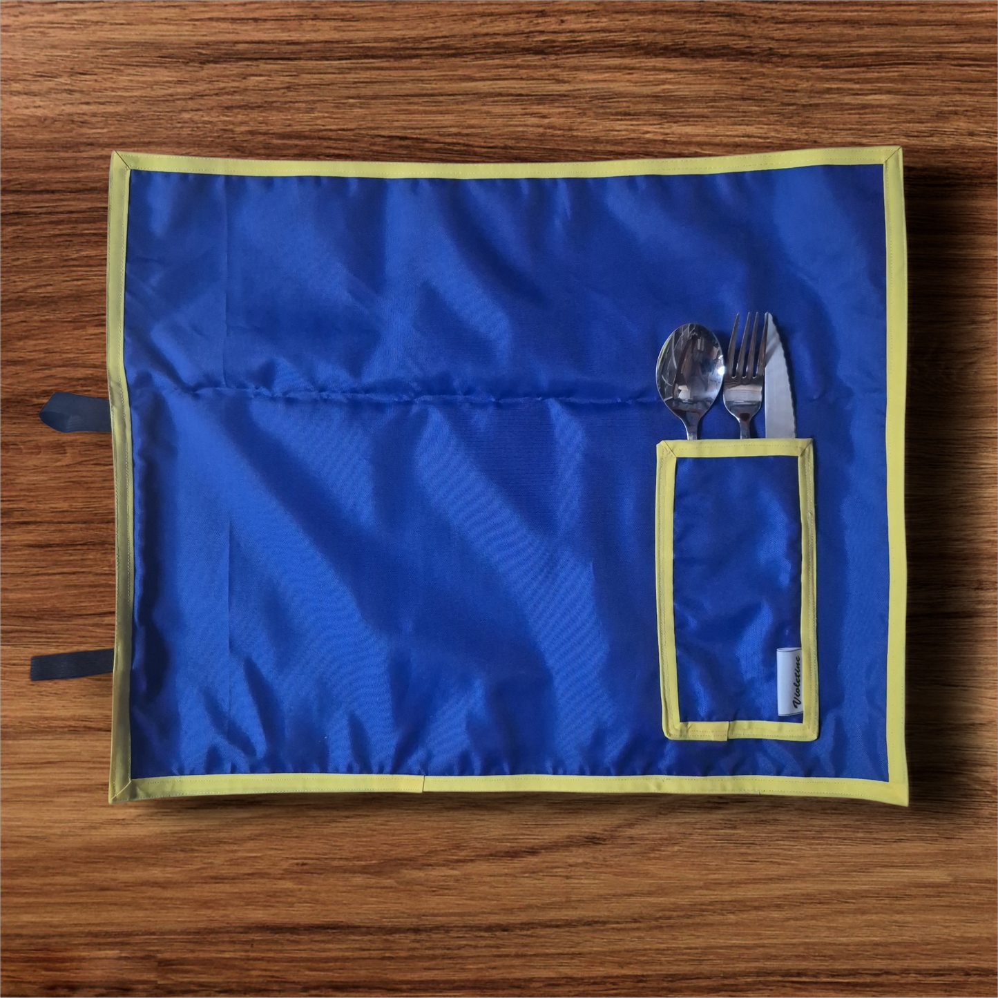 Individual de tela con Porta Cubiertos