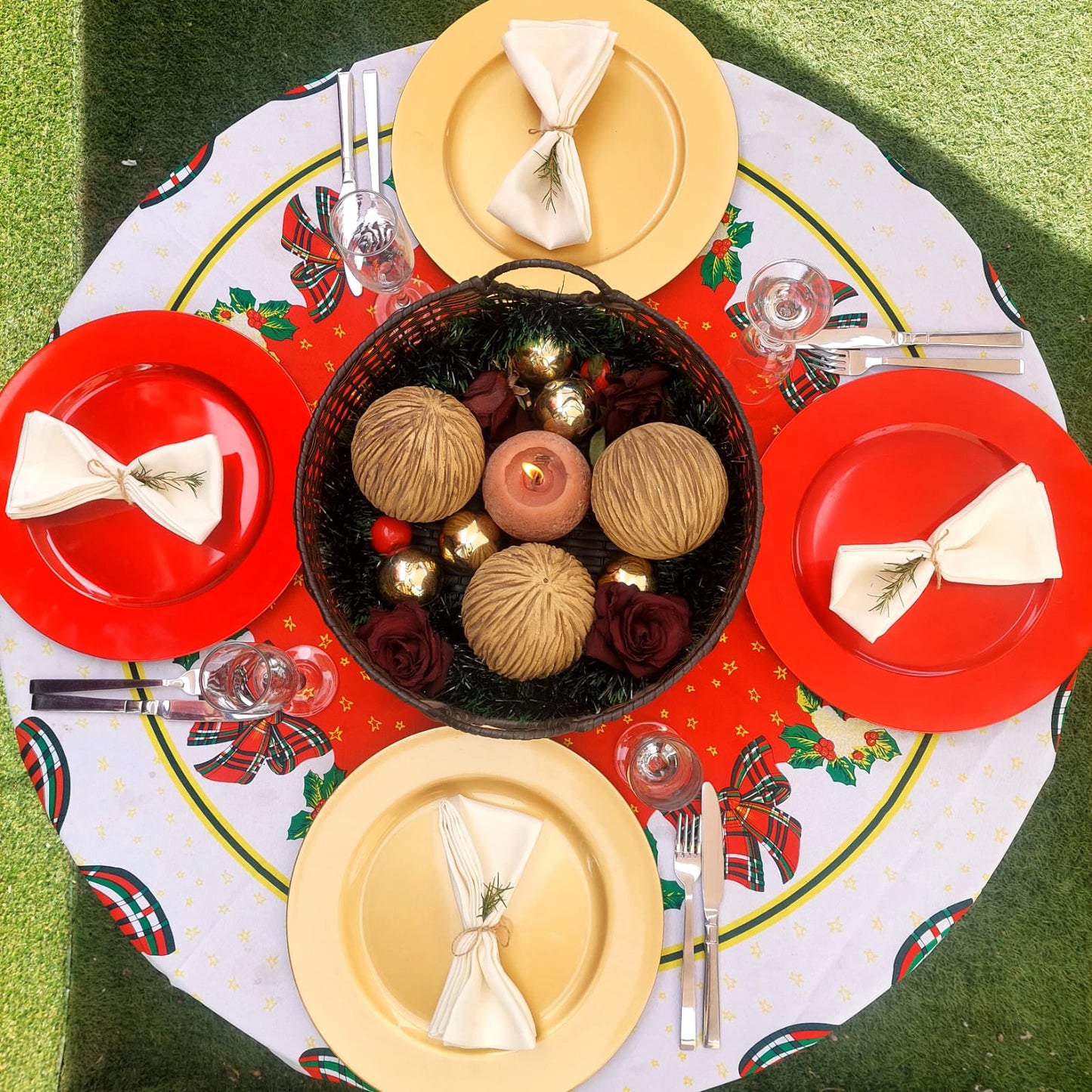 Servilletas de tela 4 unidades 28x28cm